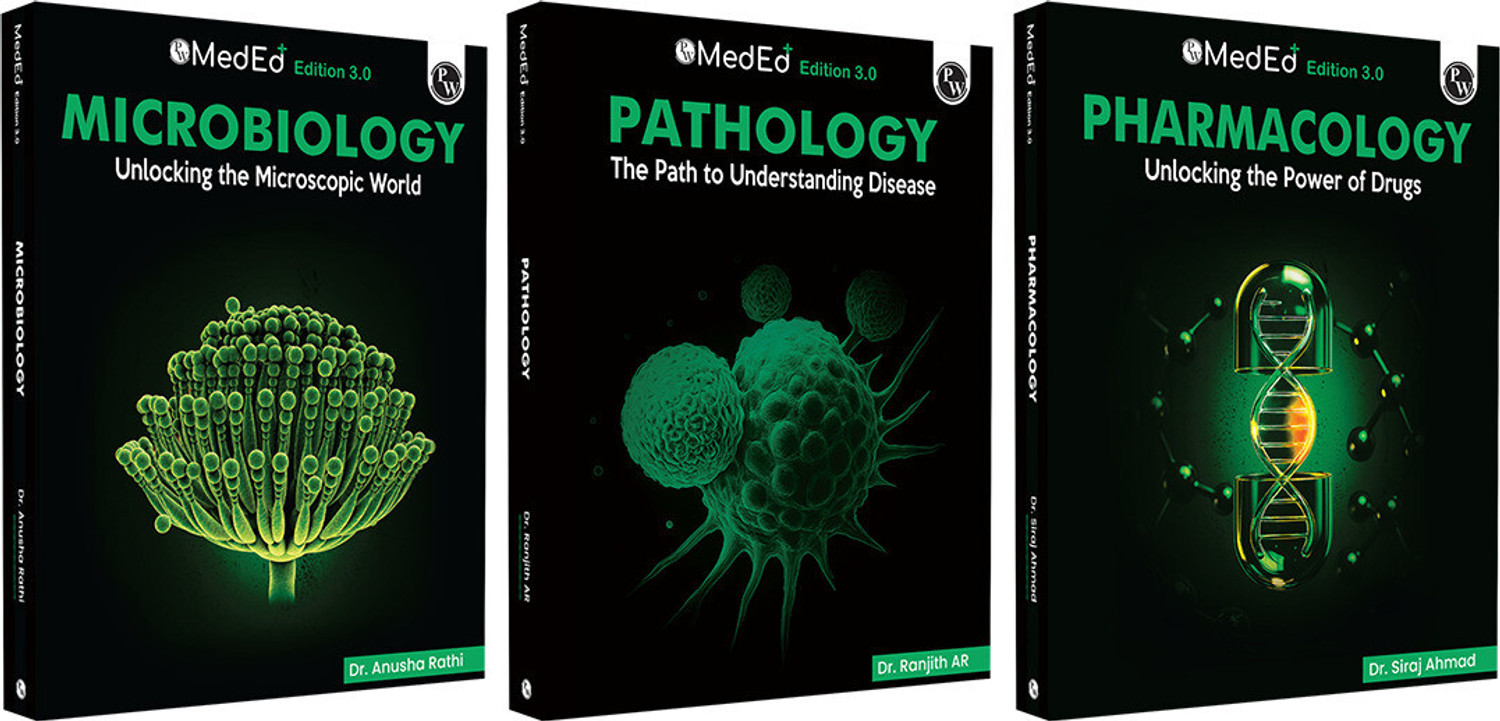 Image of PW MedEd 3.0 MBBS 2nd Prof Year Notes | Microbiology, Pathology, Pharmacology Combo