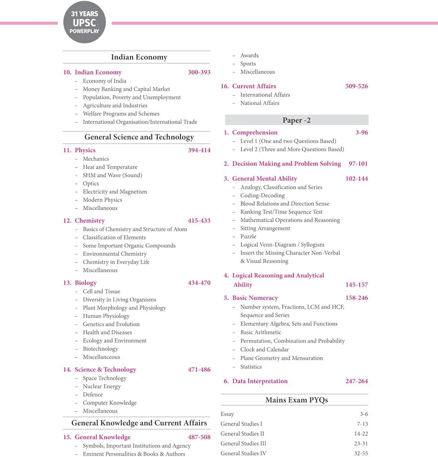 Image of (Old Edition) Arihant 31 Years UPSC Powerplay IAS Prelims Solved Papers (2025-1995) | GS Paper 1 and CSAT Paper 2 | Chapterwise, Topicwise with 3500