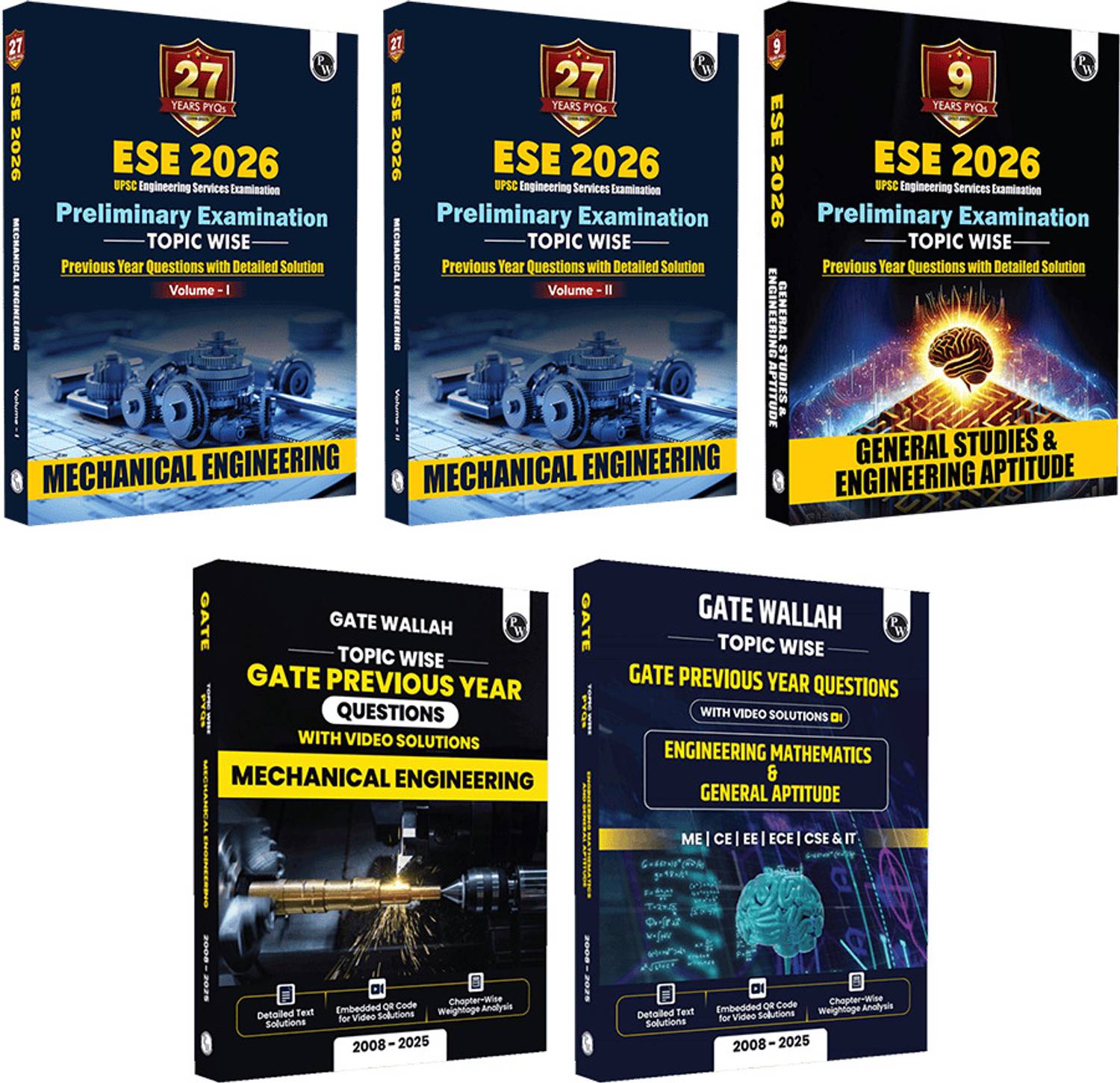 PW GATE Mechanical & UPSC ESE 27 Years PYQs with Maths & Aptitude - 5