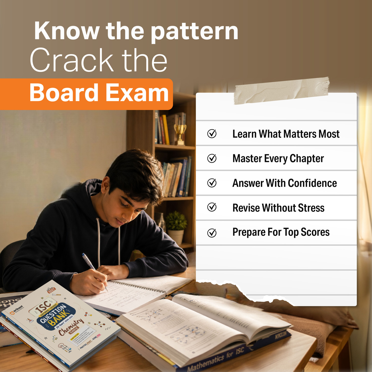 Image of Arihant ISC Question Bank Class 12 Mathematics For Board Exam 2027 | 26 Years Chapterwise & Topicwise PYQs (2026-2001) with Detailed Step-by-Step Solutions, Examiner's Comments,Tips & 3 Sample Papers
