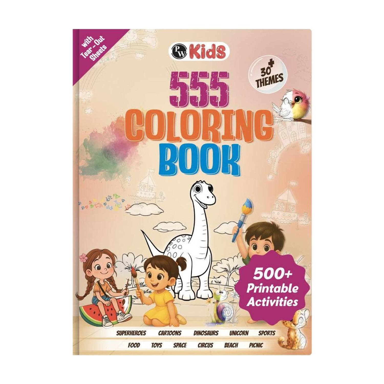 555 Coloring Book for Kids 2 to 5 Years | 30 + themes Painting, Drawing & Sketch book