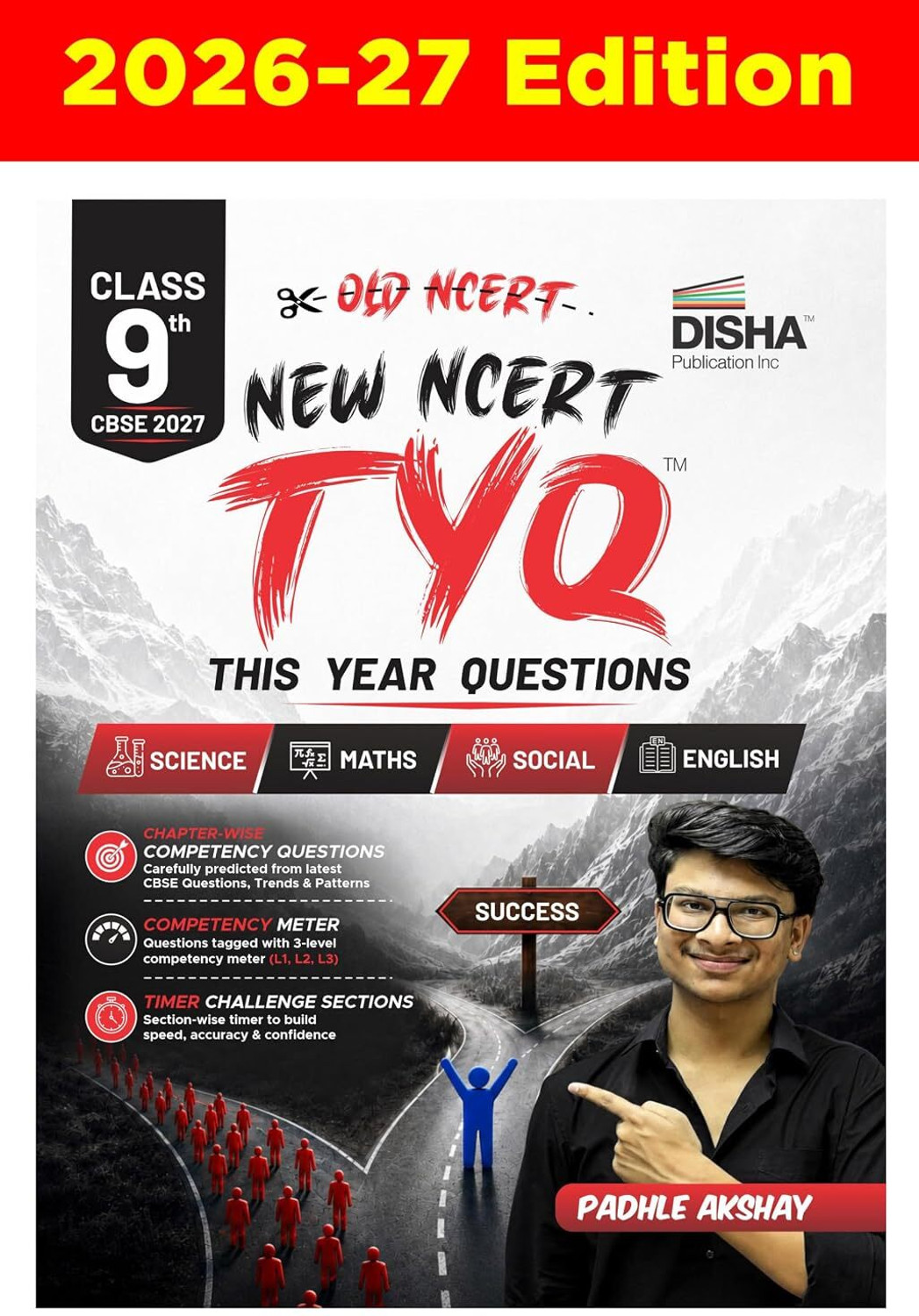 Image of TYQ - This Year Questions - CBSE Class 9 Chapter- wise Competency Questions for Boards 2027 Science, Mathematics, Social Science & English by Padhle Akshay