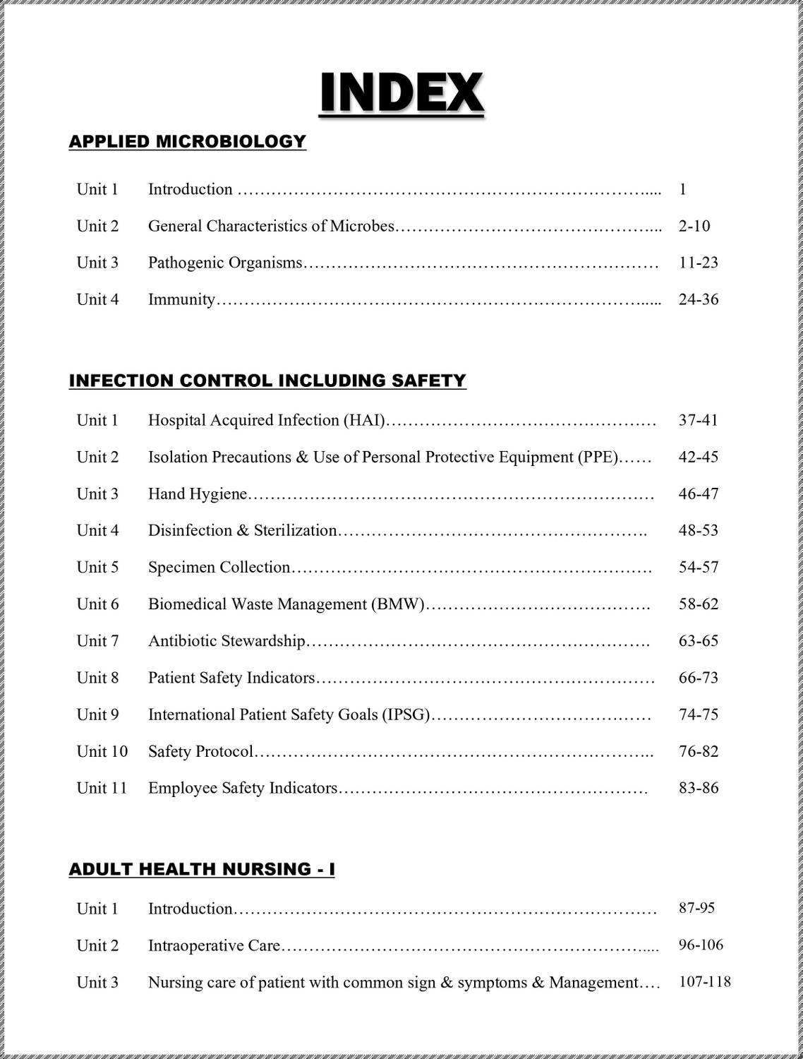 Image of 360 Supreme Exam Notes B.Sc. Nursing Semester III - Applied Microbiology, Infection Control & Adult Health Nursing-I (Full Syllabus Coverage + University PYQs + Solved Questions)