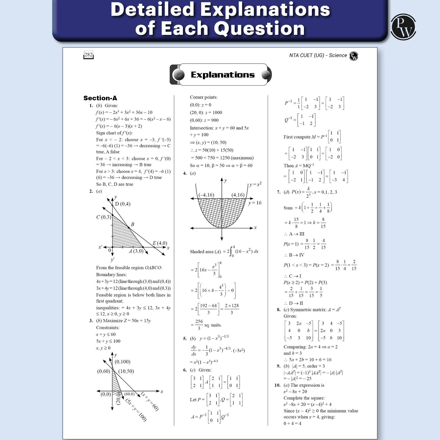 Image of PW NTA CUET (UG) Science 68 Past Years Solved Papers & Mock Tests For Exam 2026