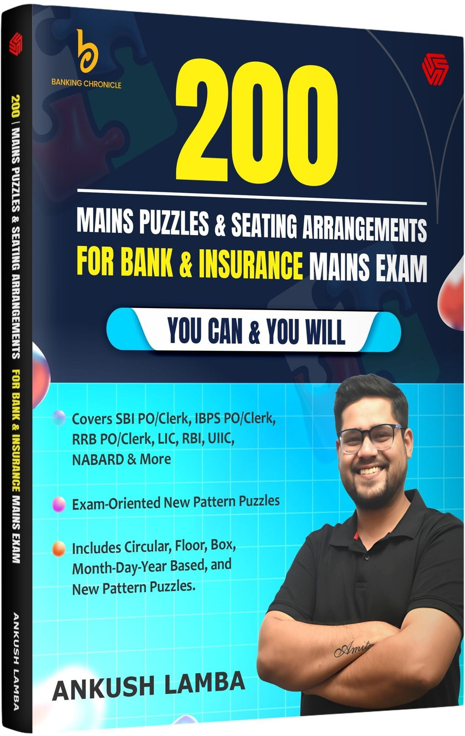 Image of 200 Mains Puzzles & Seating Arrangements for Bank & Insurance Mains Exam Ankush Lamba Invincible