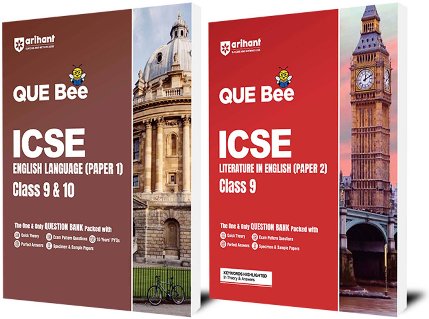 (Old Edition) QUE Bee ICSE Literature In English (Paper 2),English Language (Paper 1) Class 9 Exam 2026