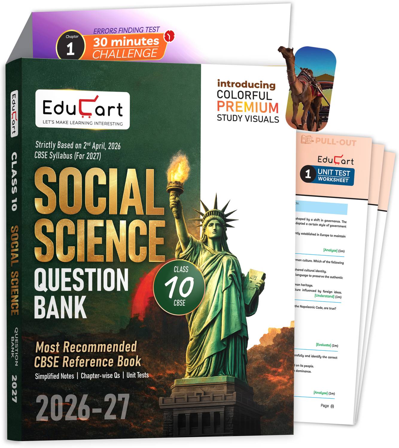 AGRAWAL Educart CBSE Class 10 Social Science Question Bank 2026-27 - Image 1