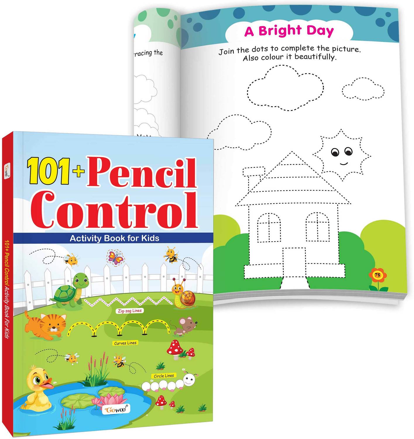 101+ Pencil Control Activity Book for Kids : Fun Tracing and Drawing Practice for Early Learners, Toddlers & Preschoolers Activity book