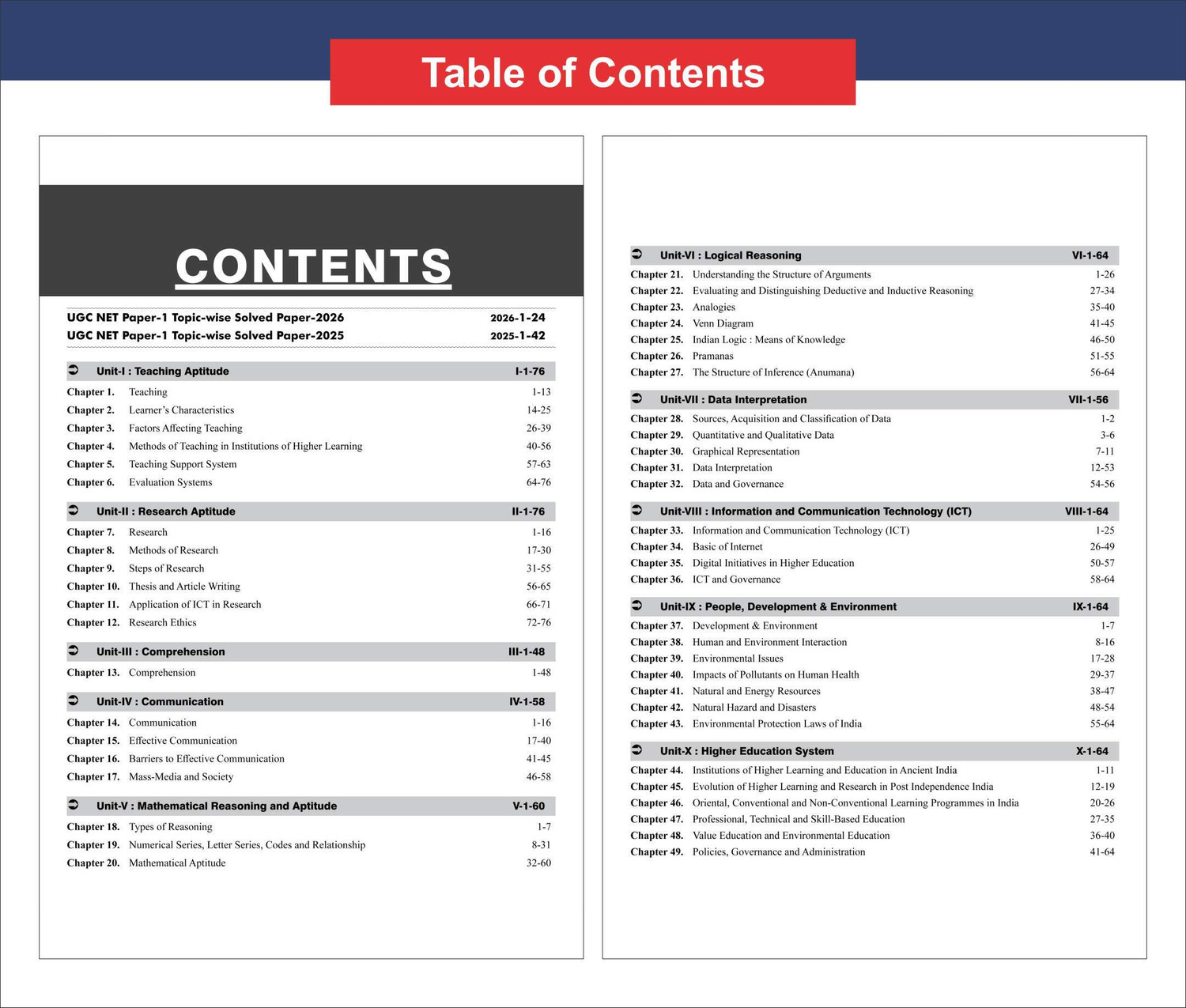 Image of Disha publication Inc Disha 74 Topic-wise NTA UGC NET / JRF / SET Paper 1 (Compulsory) Teaching & Research Aptitude Previous Year Solved Papers (2026 - 2004) 8th Edition | PYQs Question Bank | National Eligibility Test 2027 (Paperback, Disha Experts)