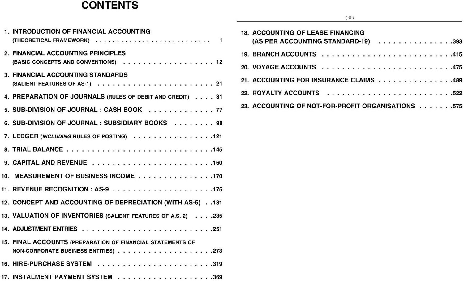 Image of Financial Accounting For B.Com (Hons.) Ist Semester of Chhatrapati Shahu Ji Maharaj University, Lucknow University, National PG College Lucknow