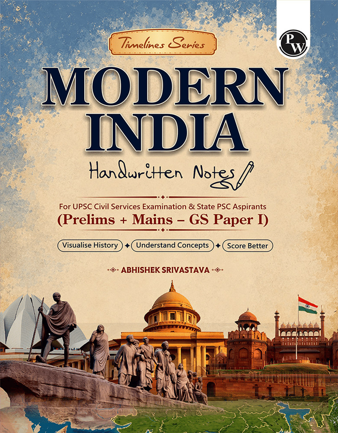 Image of UPSC Books 2026 Modern India Handwritten Notes By Abhishek Srivastava