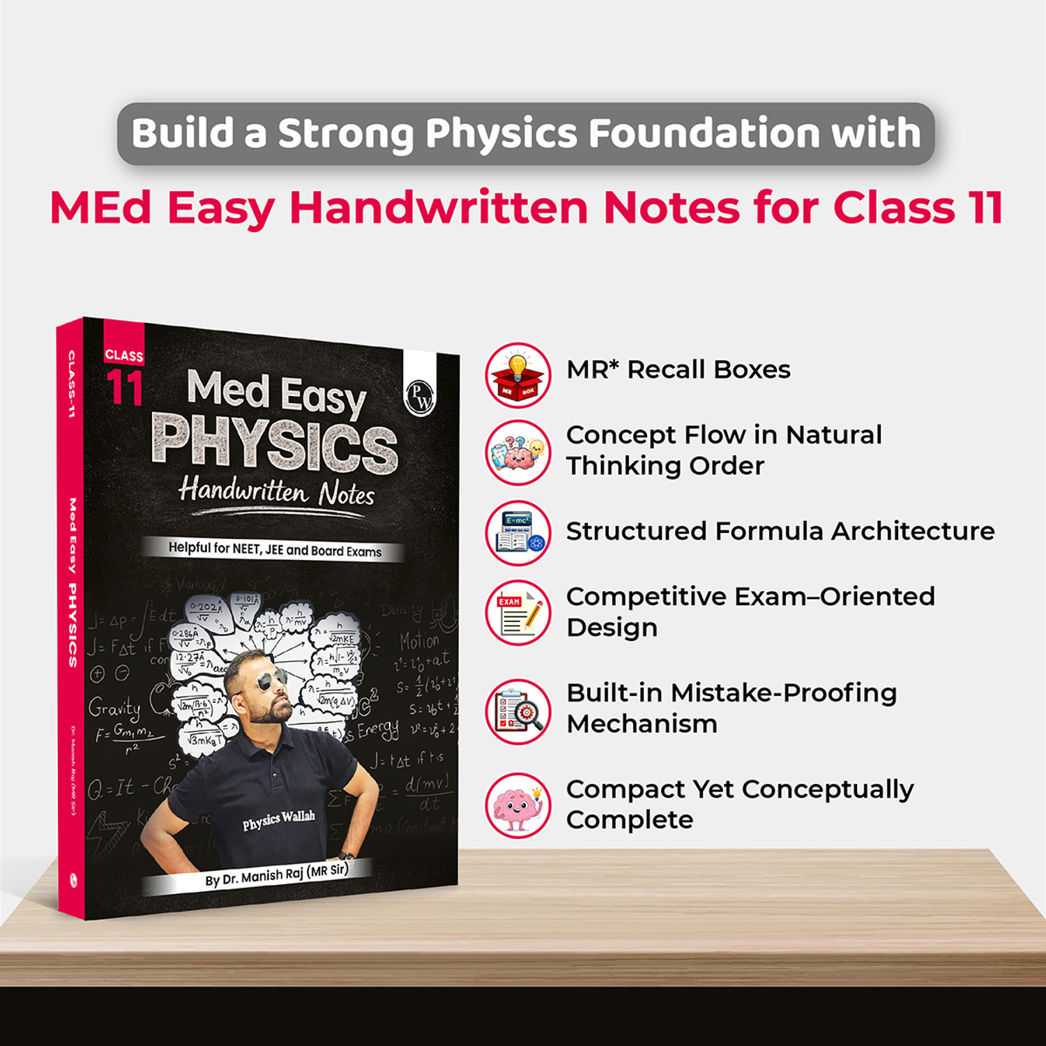 Image of PW Med Easy Physics Class 11 Handwritten Notes By MR Sir For NEET, JEE and Board Exams