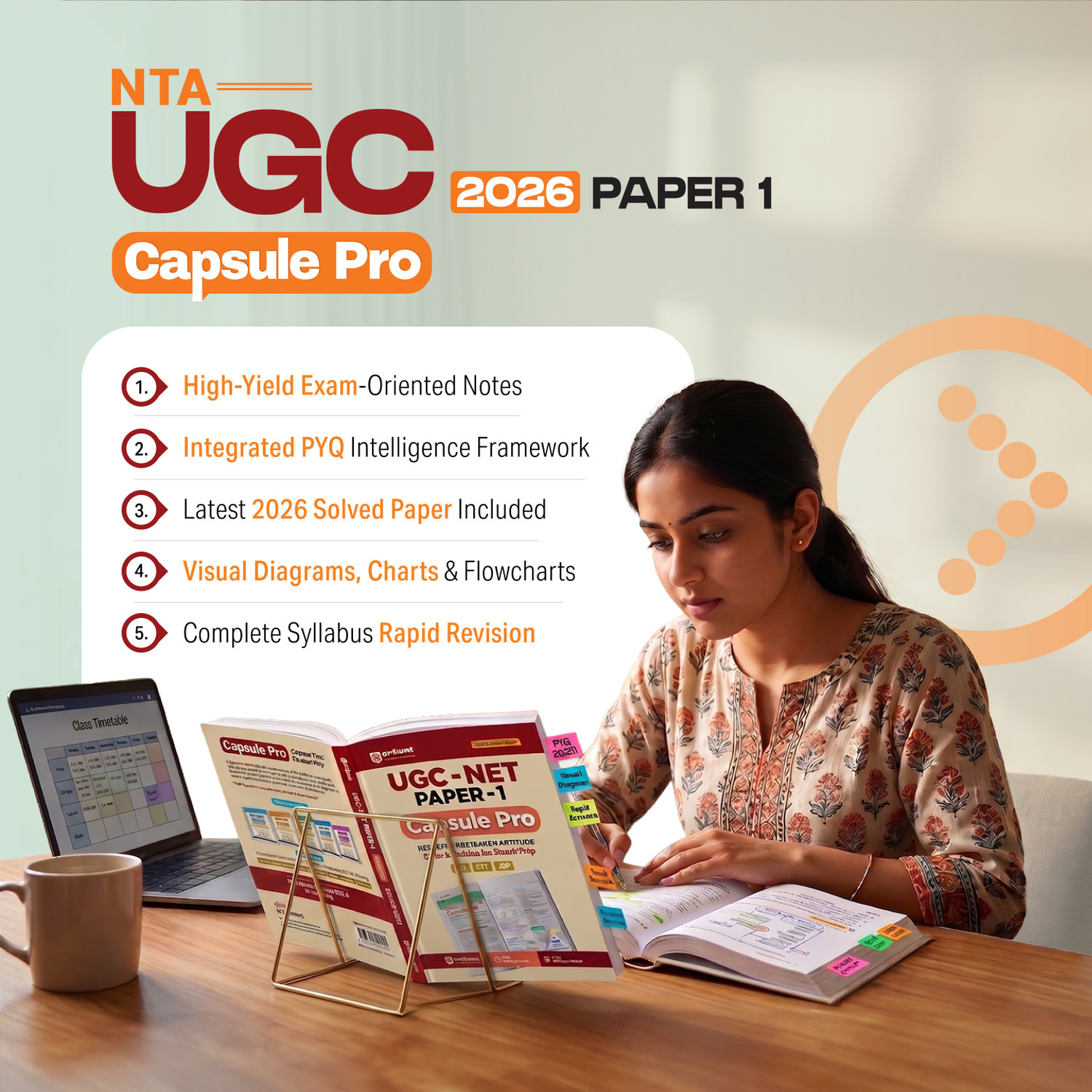 Image of Arihant UGC NET /JRF /SET Paper 1 Capsule Pro | Teaching & Research Aptitude | Complete Syllabus, PYQs & 2026 Solved Paper | Advanced Notes for Smart Prep