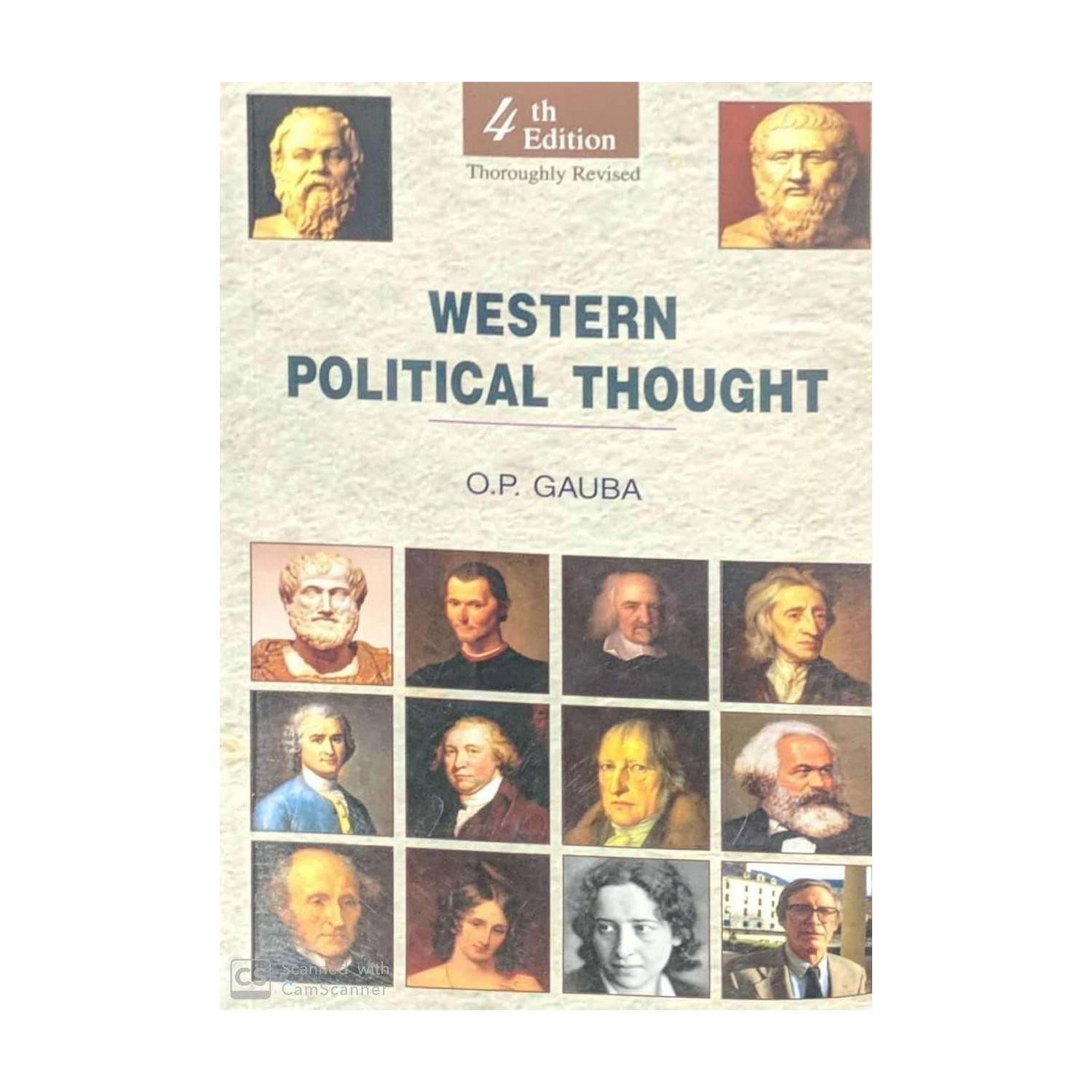 4TH Edition Thoroughly Revised Western Political Thought - O P Gauba Western Political Thought