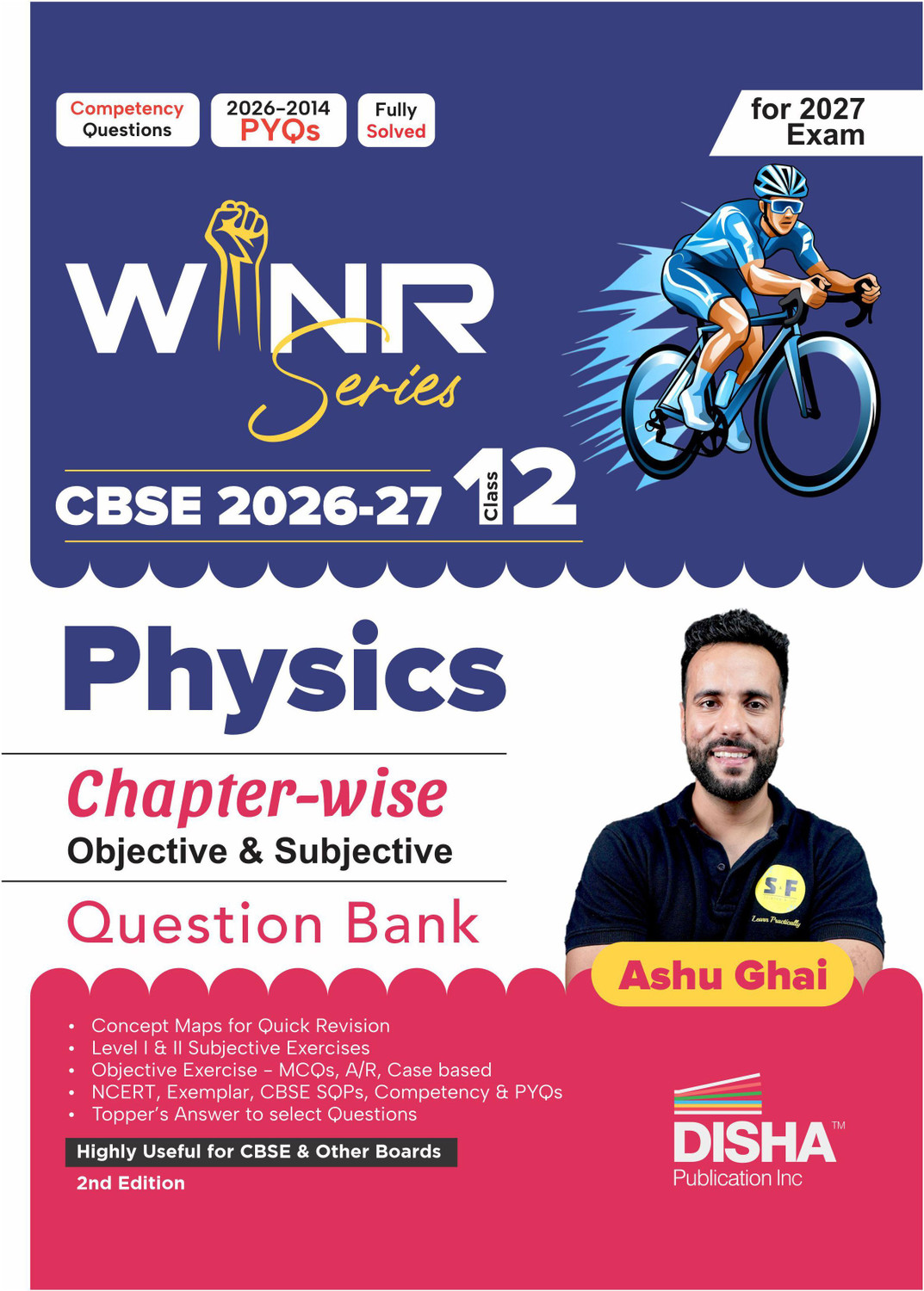 Image of WINR Series CBSE 2026-27 Class 12 Physics Chapter-wise Objective & Subjective Question Bank 2nd Edn | One-shot solution for 2027 Exam | NCERT, Exemplar, SQP, Competency & PYQs | Fully Solved