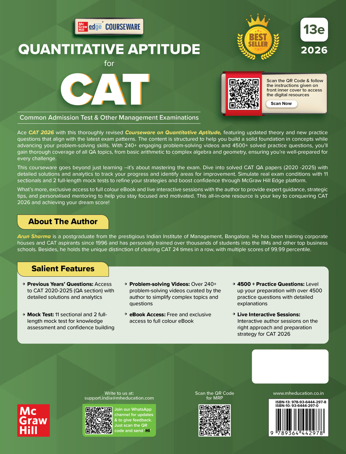 Image of CAT exam books 2026 combo by Arun Sharma (Set of 4) - Quantitative Aptitude (QA) + Verbal Ability and Reading Comprehension (VARC) + Logical Reasoning (LR) + Data Interpretation (DI) | MBA Preparation