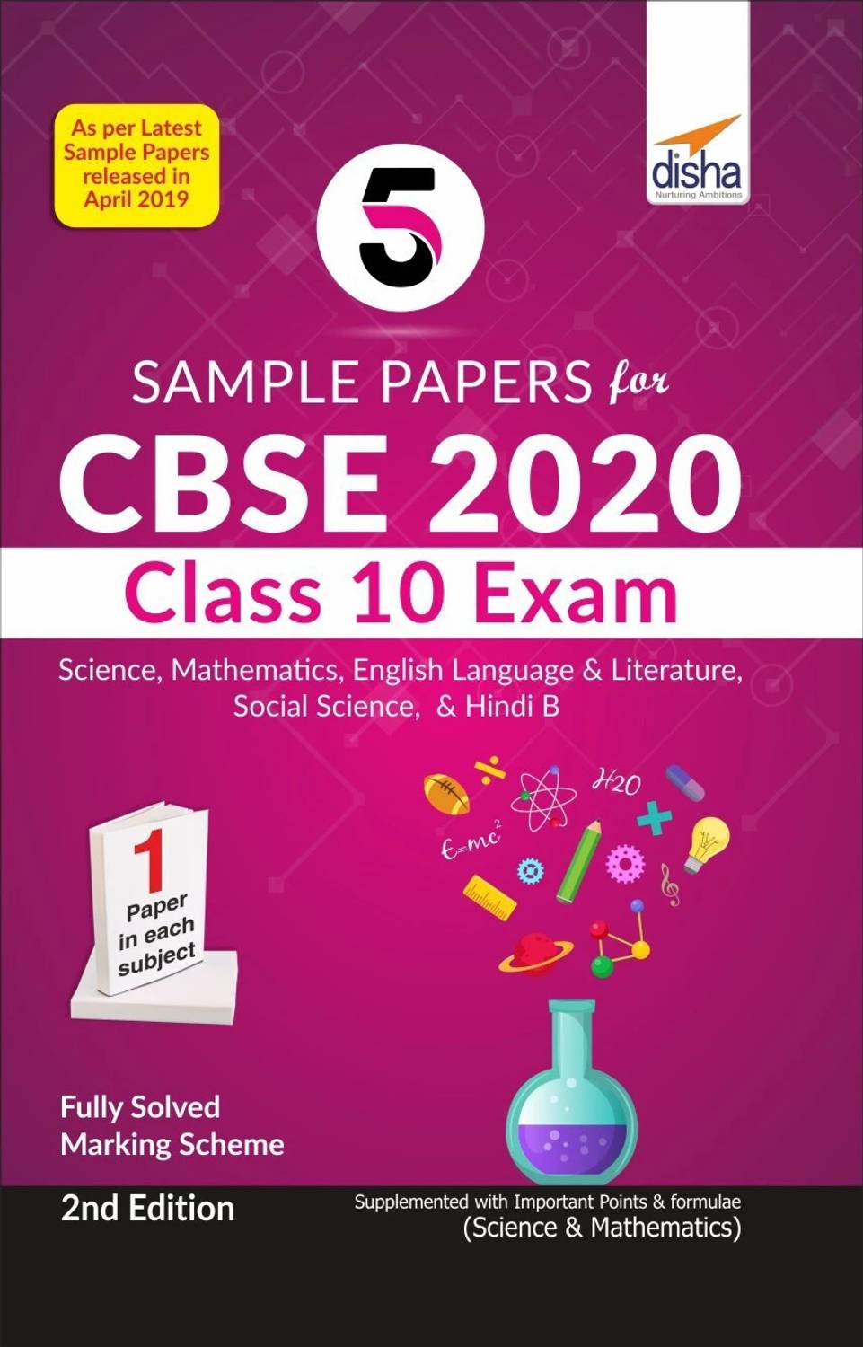 5 Sample Papers for Cbse 2020 Class 10 Exam - Science, Mathematicss, English Language & Literature, Social Studies & Hindi B