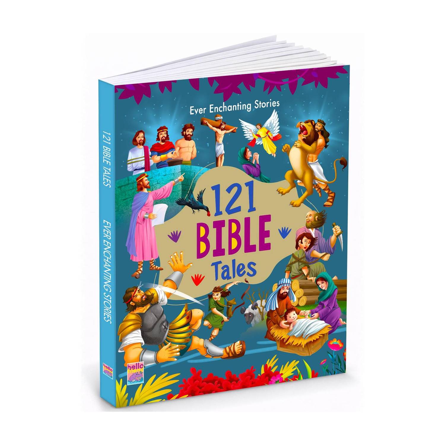 121 Bible Tales Book 64pp (Edition01) - Illustrated Story Books for Kids and Childrens - Bedtime Traditional Short Stories with Colourful Pictures in English - Ages 3+ Years