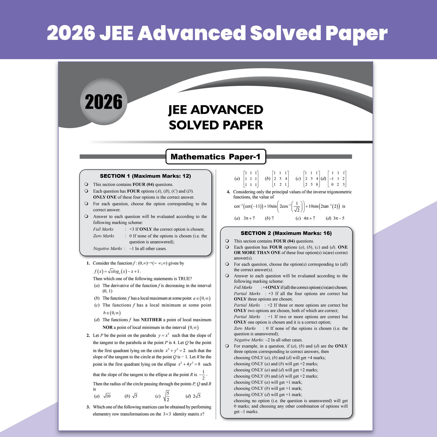 Image of PW JEE Advanced 49 Years + JEE Main 162 Sets PYQs Phy, Chem, Maths Combo For 2027
