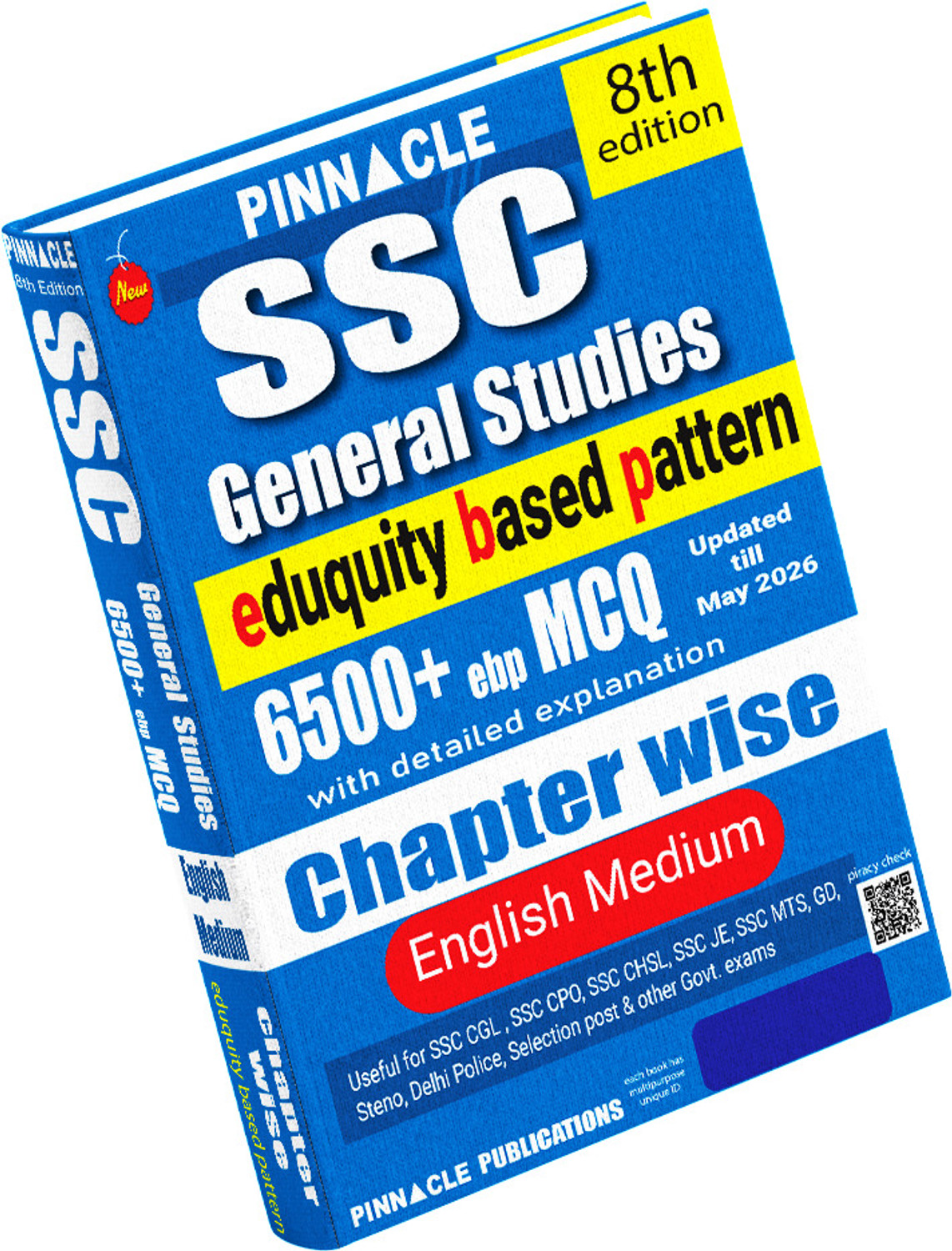 Image of SSC general studies 6500+ epb MCQ book Updated till May 2026 I eduquity based pattern I chapter wise with detailed explanation I 8th edition I english medium