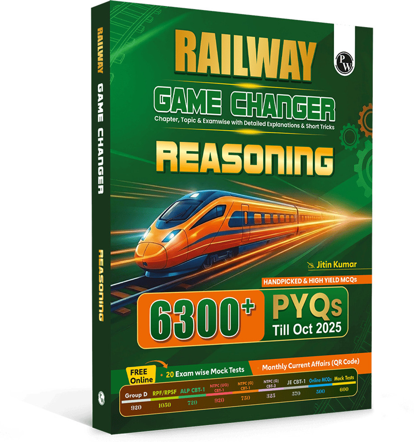 Image of PW Railway Game Changer Reasoning 6300+ TCS MCQ By Jitin Sir For 2026 Exams