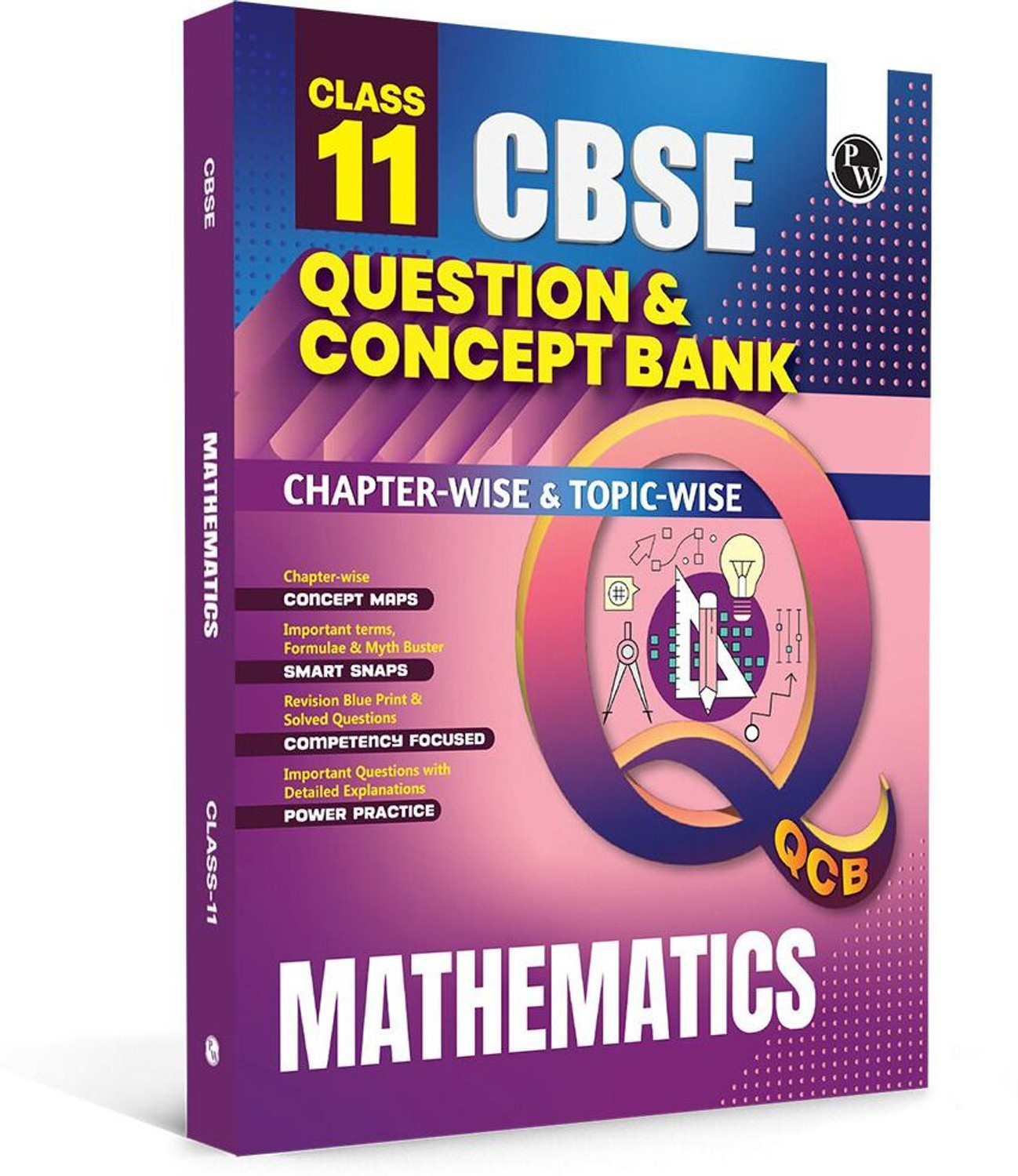 Image of inchPW CBSE Class 11 Question & Concept Bank (QCB) Mathematics Chapter-wise and Topic-wise Solved Questions For 2027 Exams inch