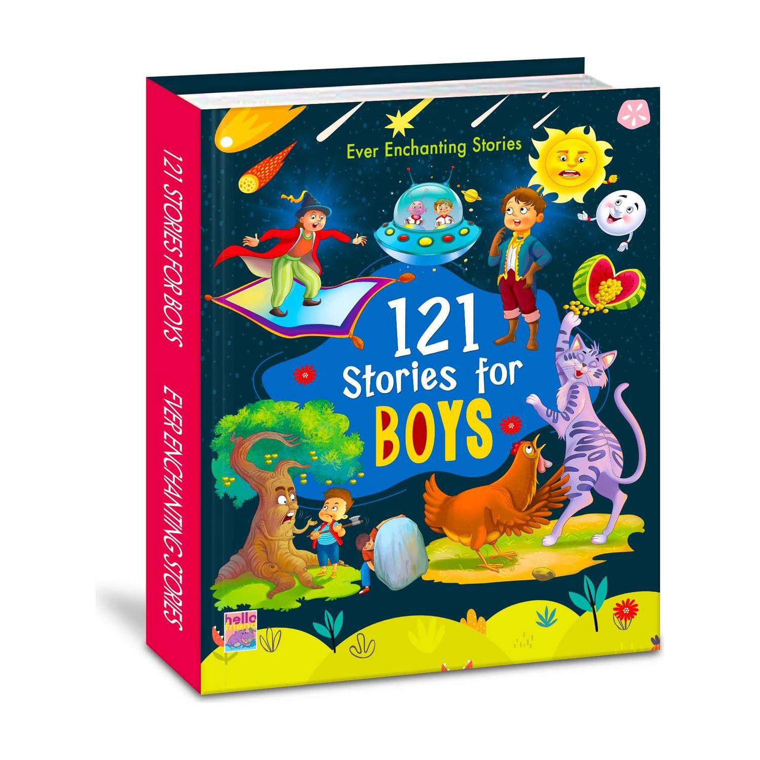 121 STORIES FOR BOYS BOOK 64PP (Edition01) - Illustrated Story Books for Kids and Childrens - Bedtime Moral Short Stories with Colourful Pictures in English - Ages 3+ Years