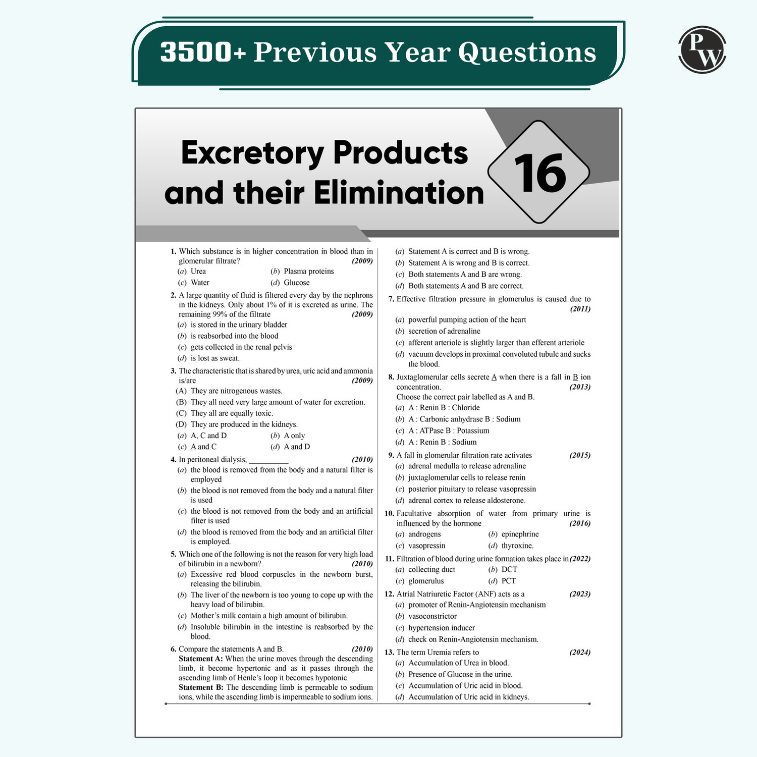 Image of Pw 20 Years Kcet - Chapterwise Solved Paper