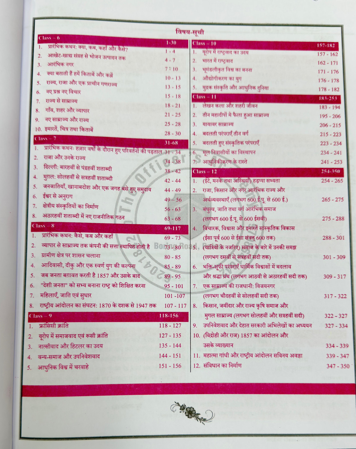 Image of NCERT 360 Class 6-12 History (इतिहास) - NCERT 360 book by the officer academy