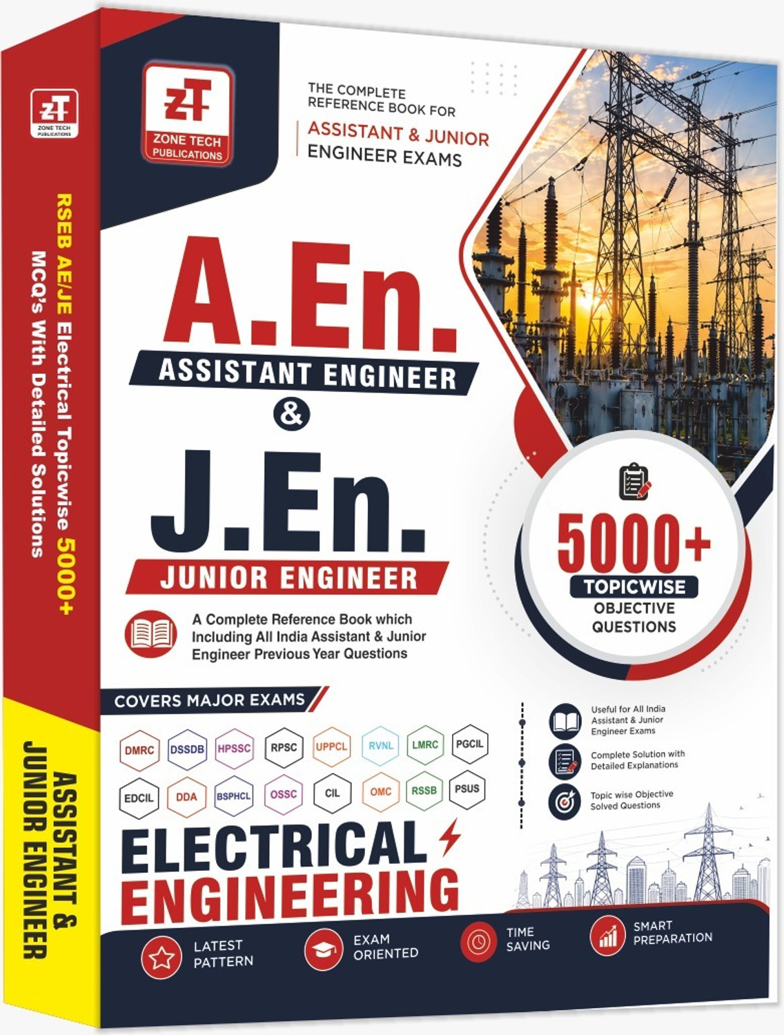 Image of ZONE TECH PUBLICATIONS RSEB AE /JE : ELECTRICAL ENGINEERING Topic Wise MCQ's Practice Book including all India Assistant & Junior Engineer Previous Papers (ENGLISH, Paperback, ZONE TECH Publications)