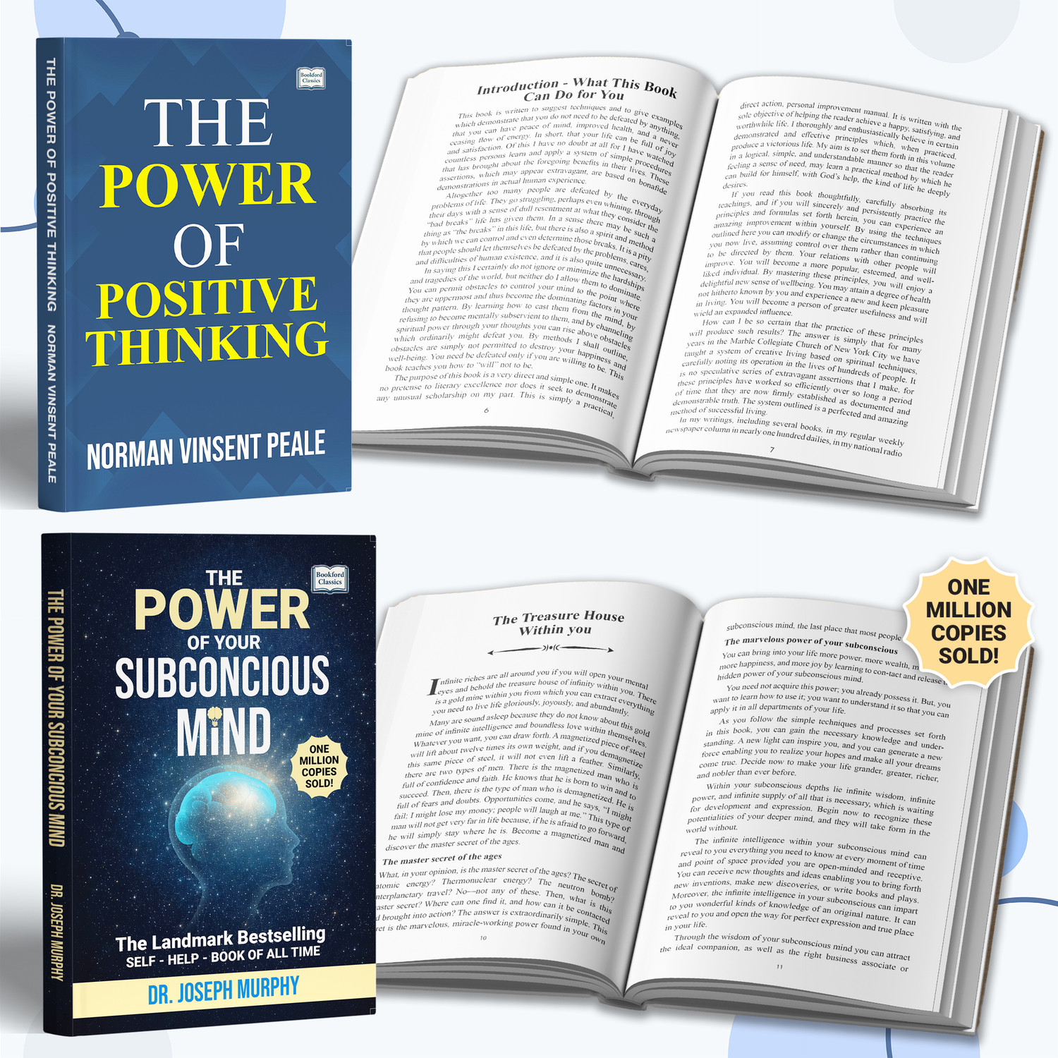 Image of The Power of Positive Thinking + The Power of Your Subconscious Mind (Set of 2)