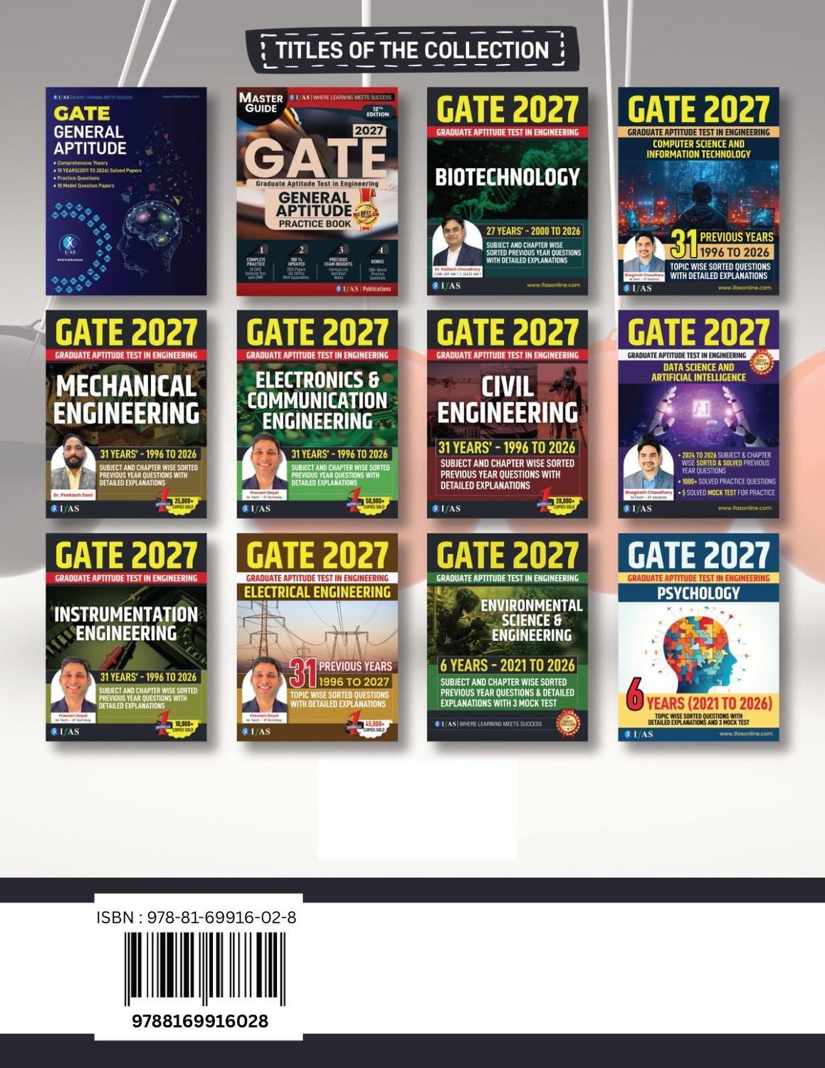 Image of GATE Civil Engineering 2027 - 31 Years (1996-2026) Topic-Wise Sorted Previous Year Solved Papers with Detailed Explanation | PYQ Book for GATE Exam | Two Brothers