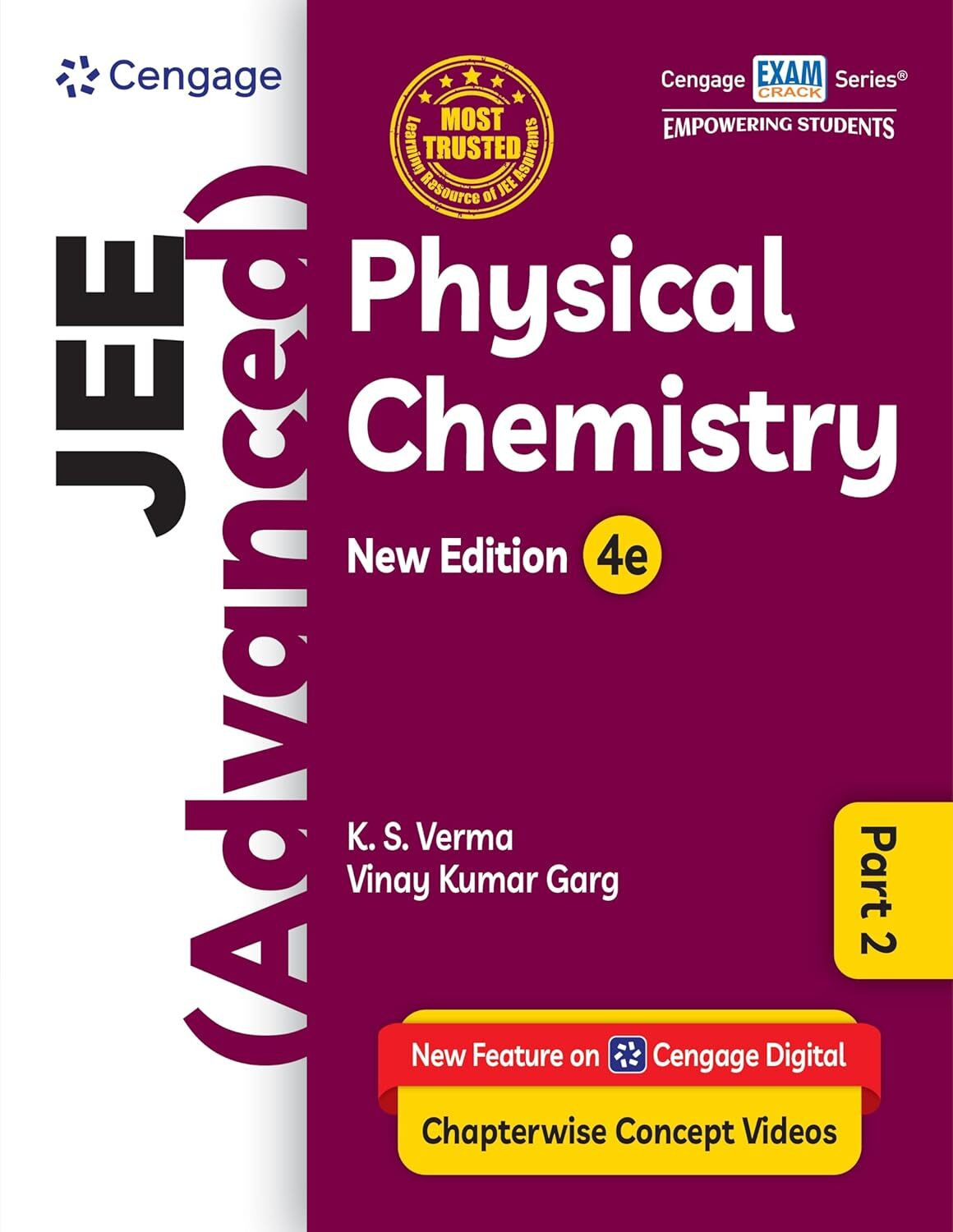 Image of Cengage JEE (Advanced) Physical Chemistry Part 2 with Chapterwise Concept Videos & Online Assessments