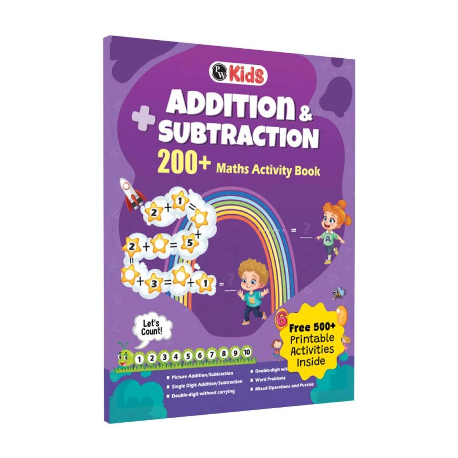 200+ Addition & Subtraction Maths Activity book for 3 to 6 Years | Free 300+ Worksheets