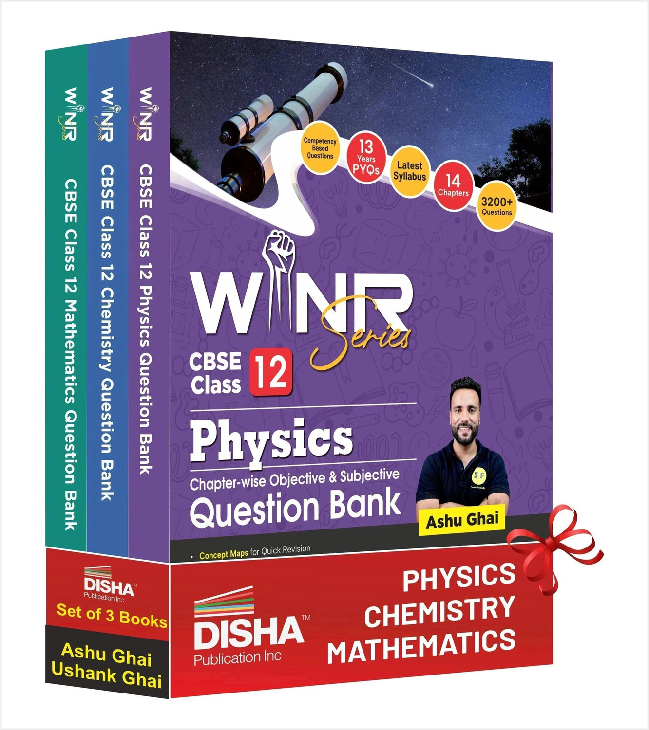 Image of ( OLD EDITION ) Combo (set of 3 Books) WINR Series CBSE Class 12 Physics, Chemistry & Mathematics Chapter-wise Objective & Subjective Question Bank | New Syllabus | For 2026 Exam | Fully Solved | Competency (CFPQ)