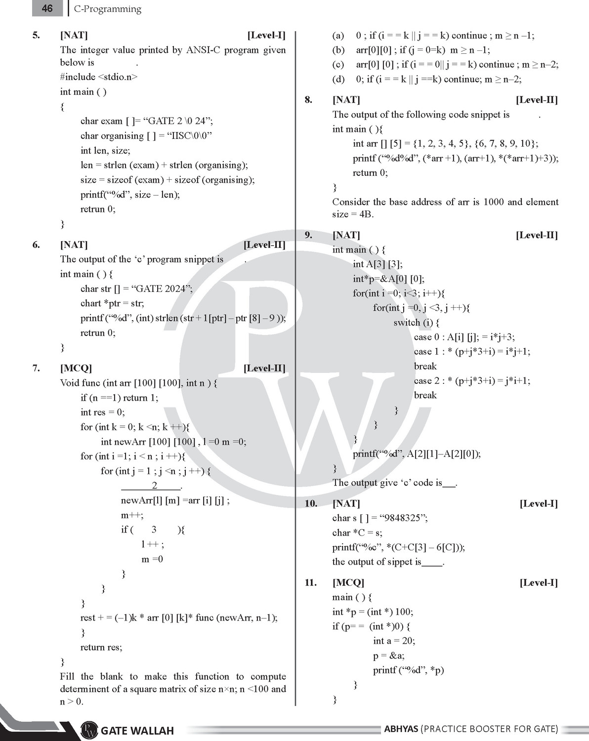 Image of PW GATE Abhyas Practice Booster For CS & IT with Mathematics & General Aptitude-3 Books