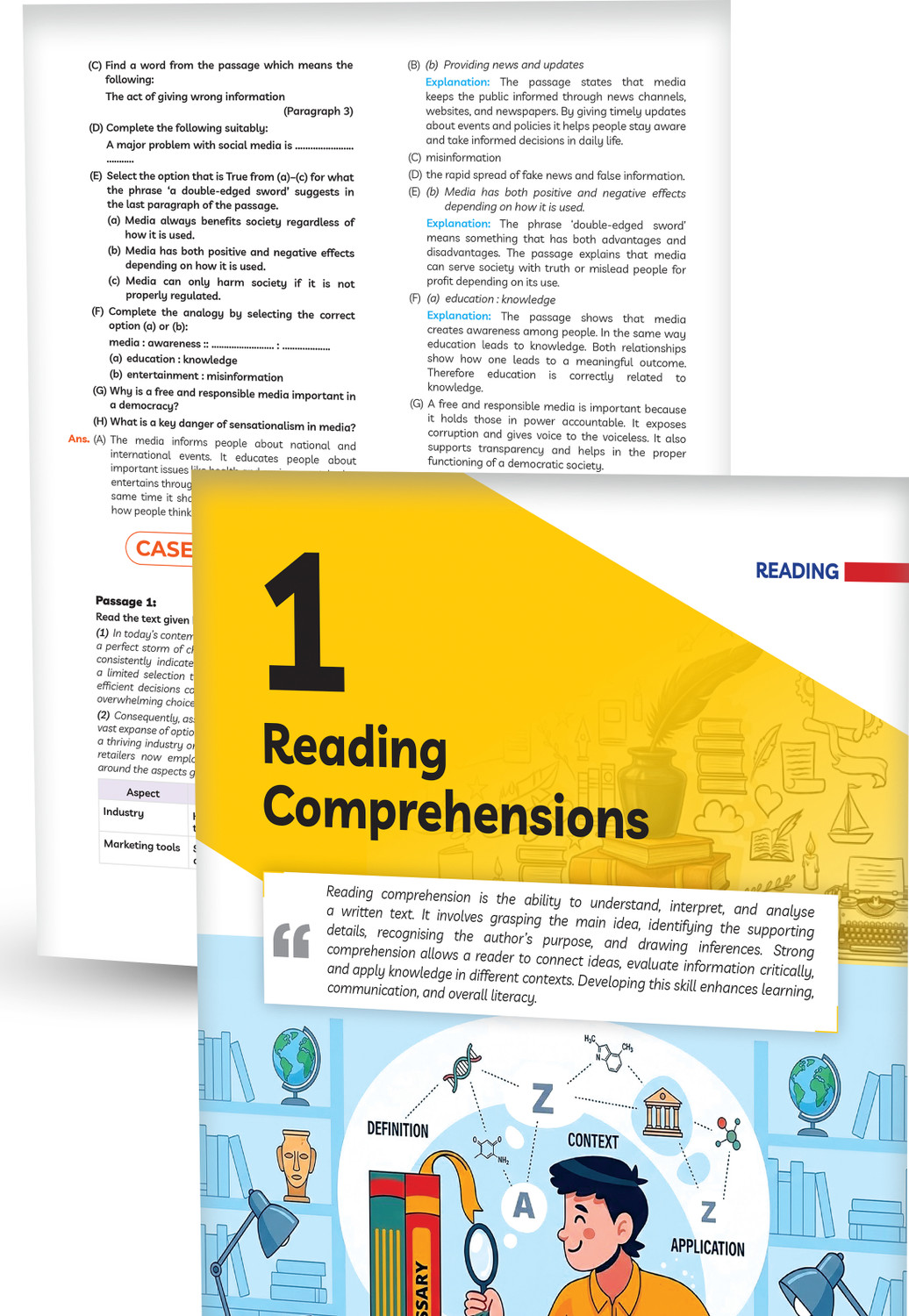 Image of Educart CBSE Class 10 English Question Bank 2026-27 | Chapterwise, Case-Based & Competency-Based Qs | Unit Test Worksheets, Notes & Visuals | NCERT Based CBSE 2027 - Class 10 Question Bank 2027