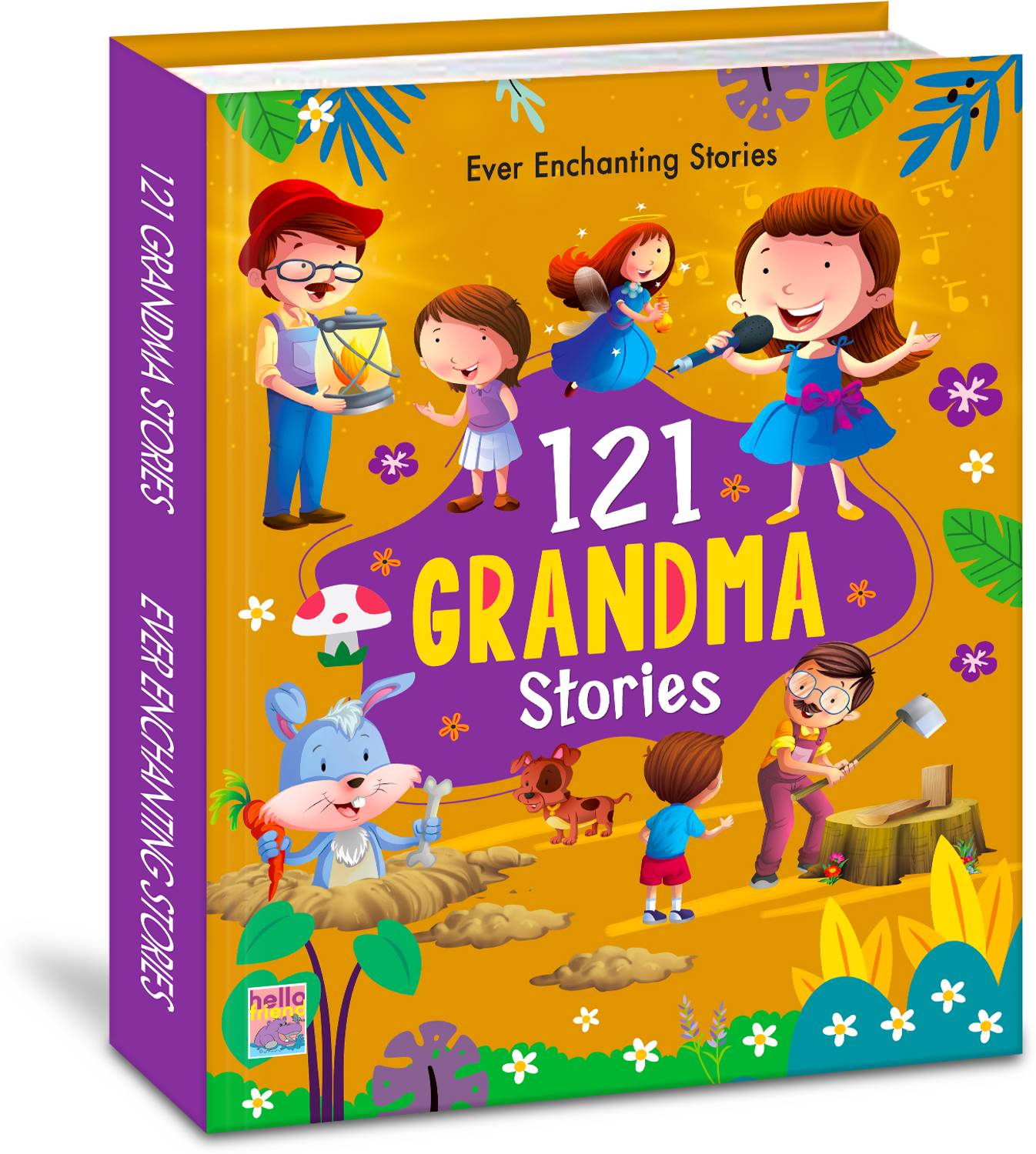 121 GRANDMA STORIES BOOK 64PP (Edition01) - Illustrated Story Books for Kids and Childrens - Bedtime Traditional Short Stories with Colourful Pictures in English - Ages 3+ Years