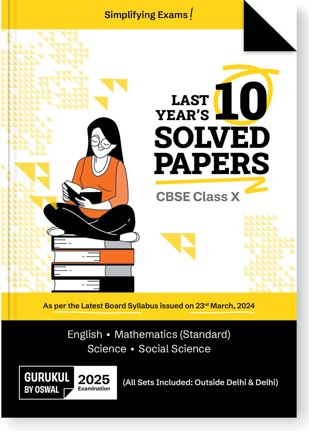 Oswal CBSE Class 10 Solved Papers 2025