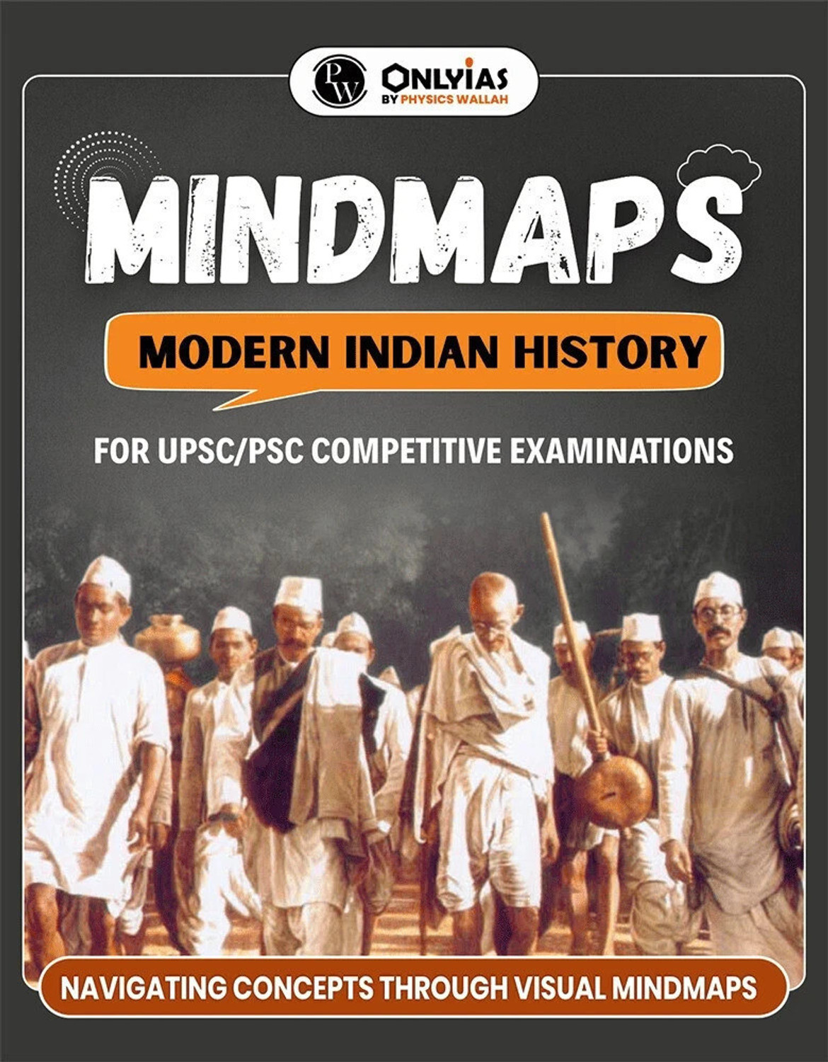 Image of PW UPSC Mindmaps Indian History Paperback | Visual Mindmaps, Infographics & Flowcharts for UPSC and PSC Exams | Simplified Concepts for Quick Revision & Clear Understanding