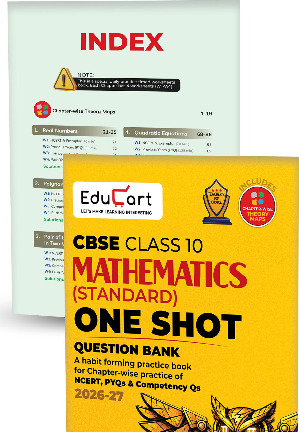 Image of Educart CBSE Class 10 One Shot Question Bank Bundle 2026?27 - Class 10 One Shot Question Bank 2027