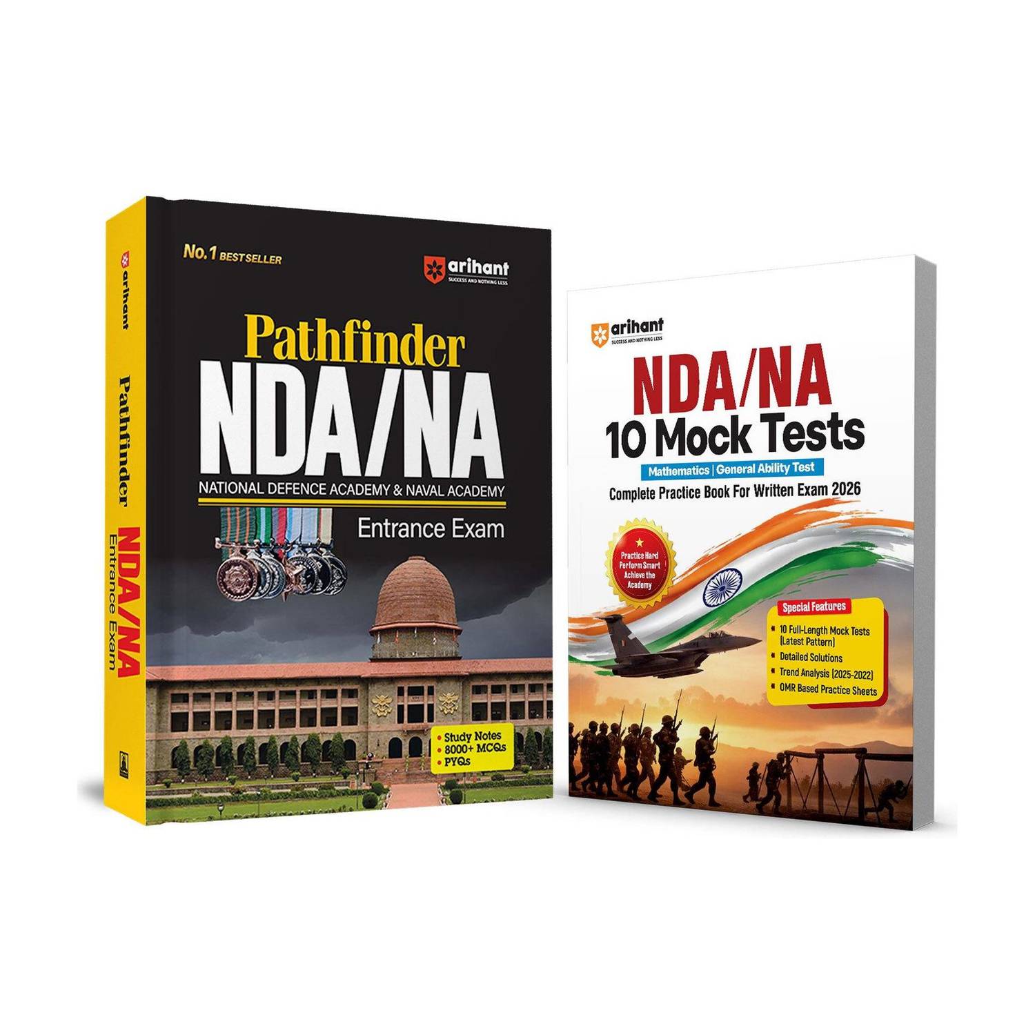 Pathfinder NDA/NA Combo Set of 2 | NDA/NA Entrance Exam Guide + 10 Mock Tests 2026 | Complete Study Material, MCQs, PYQs & Latest Pattern Practice