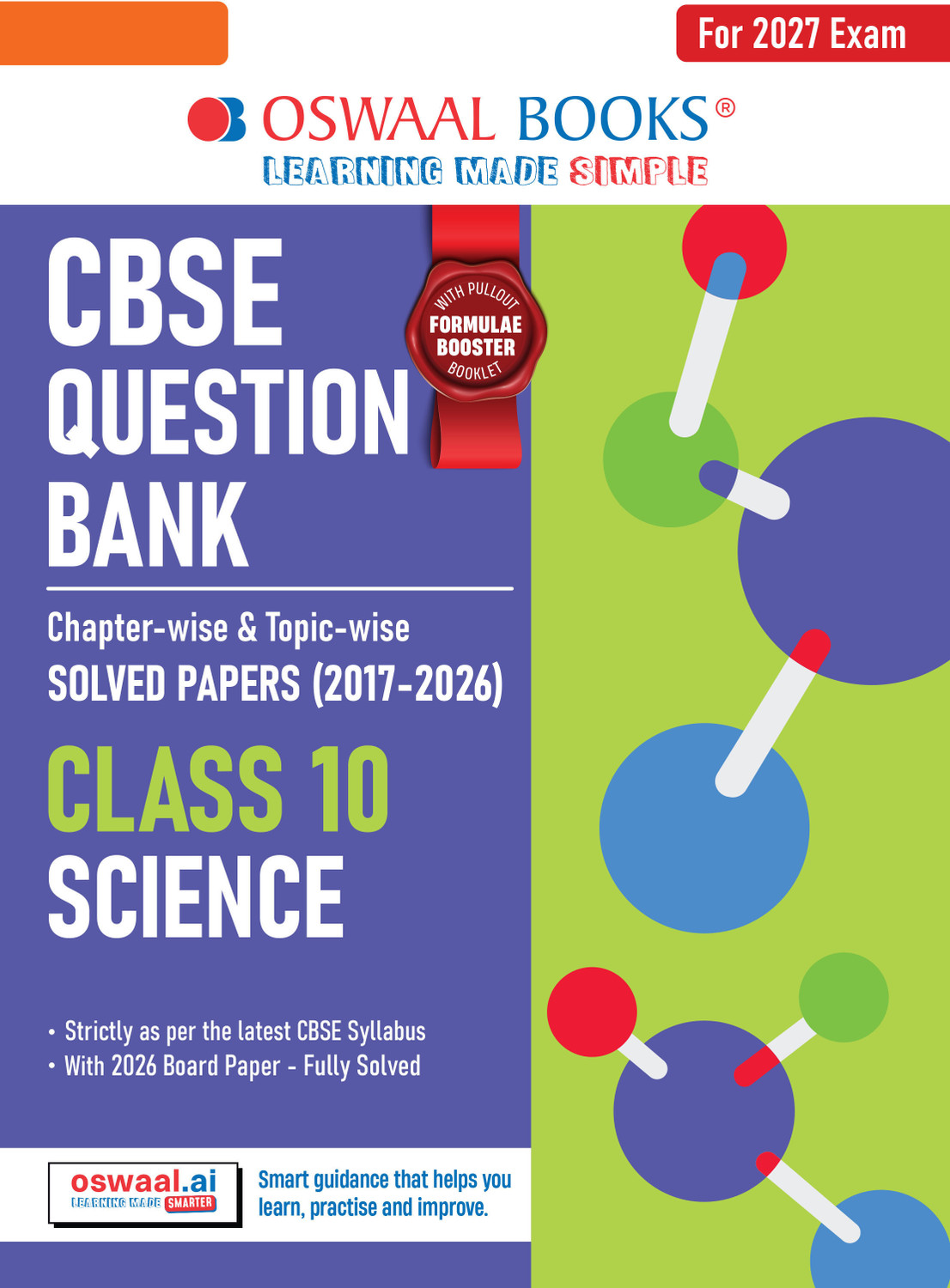 Image of CBSE Class 10 Science Question Bank | Chapter & Topic-wise Solved Papers (2017 2026) | Based on Syllabus (April 2026) | Includes 2026 Papers | | For 2027 Exam