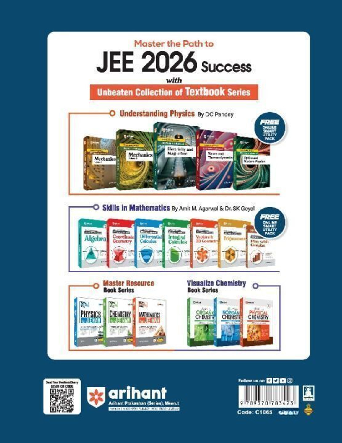 Image of (Old Edition) Arihant 7 Years JEE Main Mathmatics Chapterwise & Topicwise Solved Papers (Jee 7 Year PYQ)