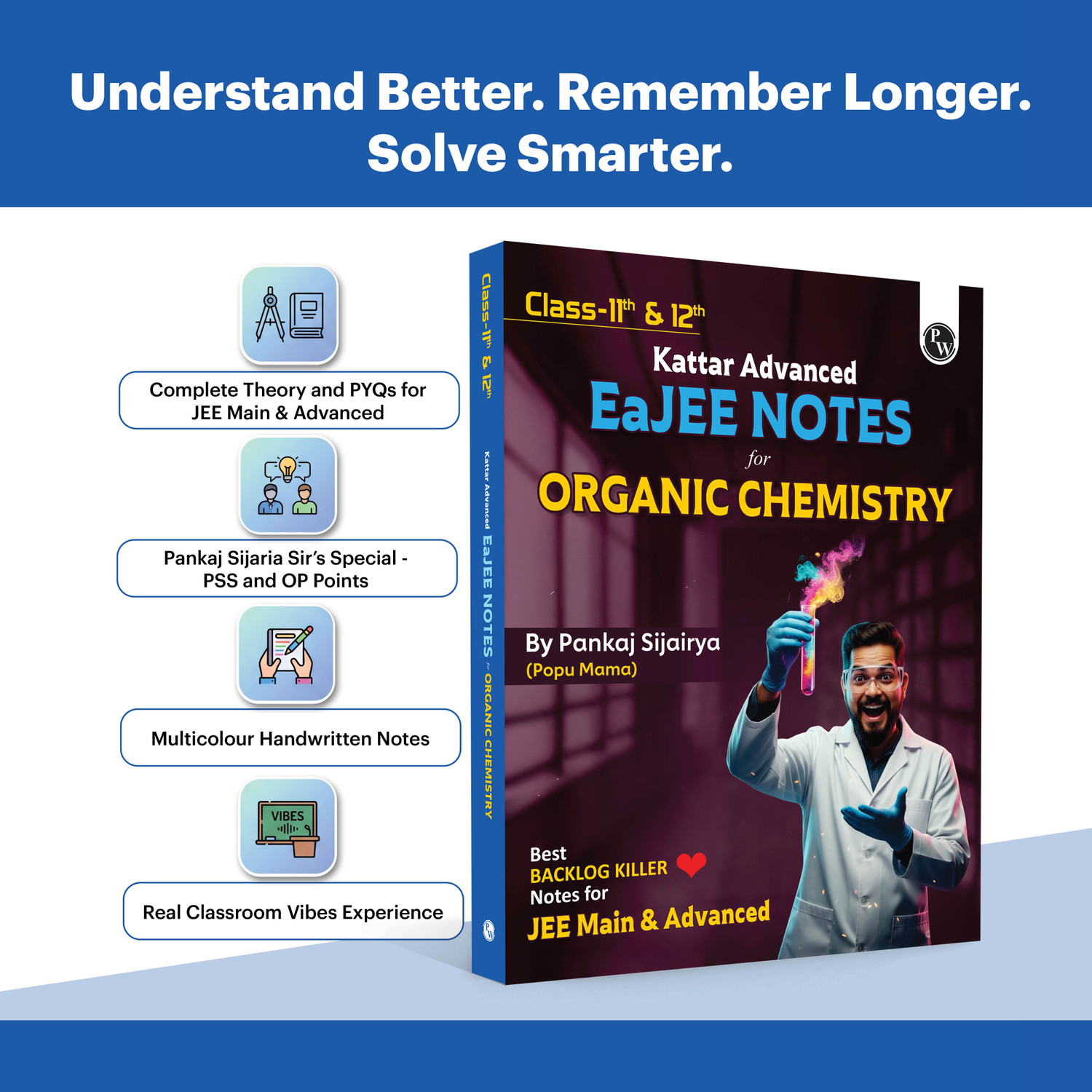 Image of PW Class 11 & 12 Kattar Advanced EaJEE Handwritten Notes For Organic Chemistry By Pankaj Sijairya Sir