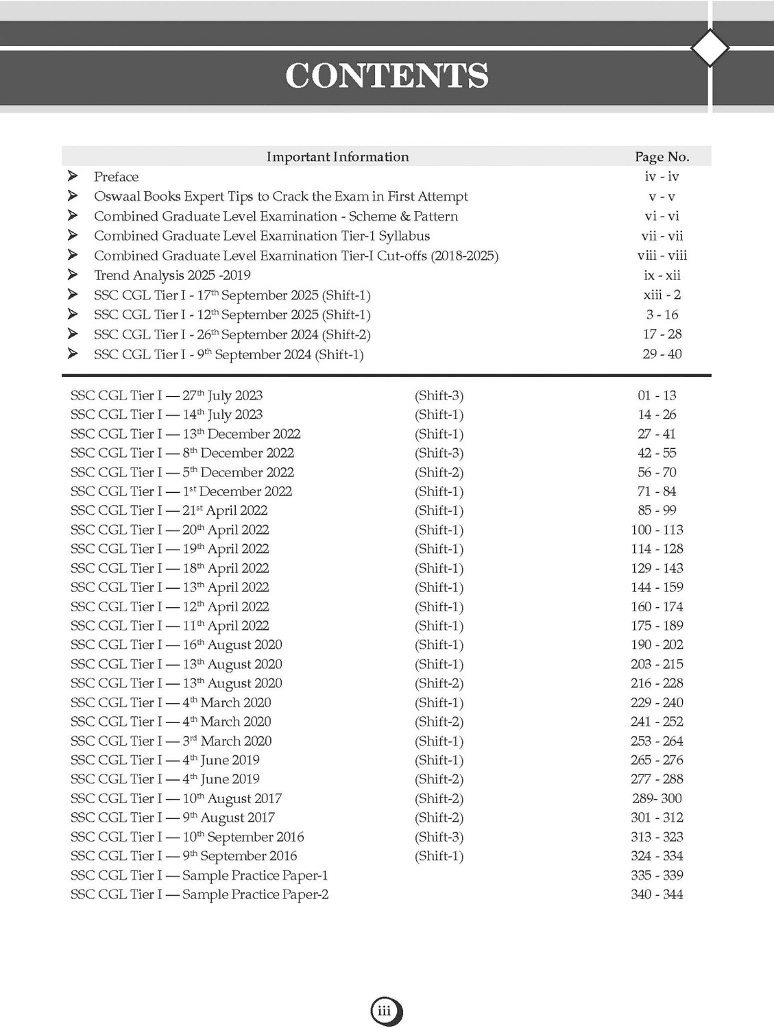 Image of SSC Staff Selection Commission CGL Combined Graduate Level Tier-1 29 Previous Solved Papers Year-wise (2016 to 2025) For Exam 2026