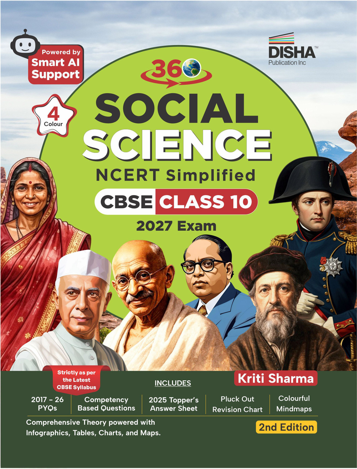 Image of Disha 360 Social Science NCERT Simplified CBSE Class 10 for 2027 Exam