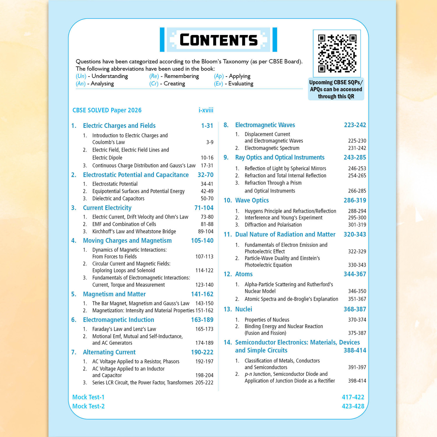 Image of PW CBSE Question & Concept Bank Class 12 Physics 2027 Chapterwise & Topicwise