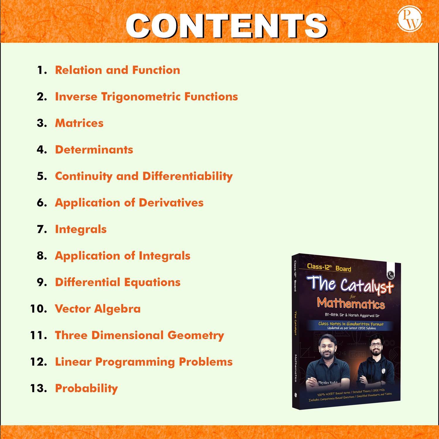 Physics PW Class 12 Maths Practice Qs Booklet - Image 3