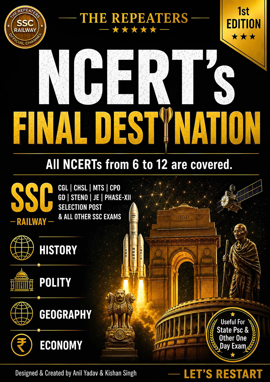 Image of NCERT's Final Destination 1st Edition | SSC & Railway Exam Preparation Book | Complete NCERT Coverage Class 6-12